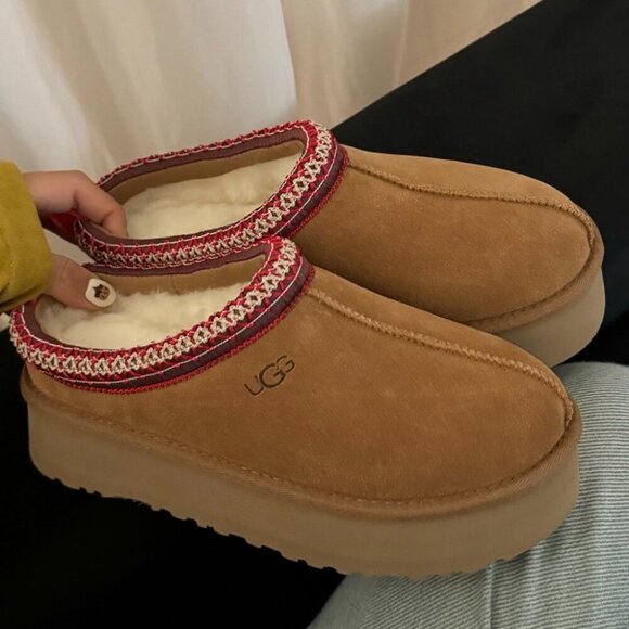 UGG TAZZ CHESTNUT PLATFORM SLIPPER - Picture 4 of 9